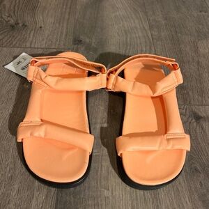 Orange Strappy Sandals New with tag Zara kids girls sandal size 12.5